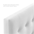 Modway Emily Full Tufted Performance Velvet Headboard in White