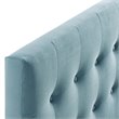Modway Emily Queen Tufted Performance Velvet Headboard in Light Blue