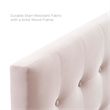 Modway Emily Queen Tufted Performance Velvet Headboard in Pink