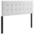 Modway Emily King Tufted Performance Velvet Headboard in White