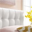 Modway Lily Biscuit Tufted Twin Performance Velvet Headboard in White
