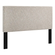 Modway Taylor Full/Queen Upholstered Linen Fabric Headboard in Beige