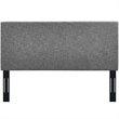 Modway Taylor Full/Queen Upholstered Linen Fabric Headboard in Light Gray