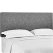 Modway Taylor Full/Queen Upholstered Linen Fabric Headboard in Light Gray