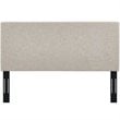 Modway Taylor King and California King Linen Fabric Headboard in Beige