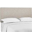 Modway Taylor King and California King Linen Fabric Headboard in Beige
