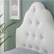 Modway Sovereign Twin Diamond Tufted Performance Velvet Headboard in White