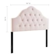 Modway Sovereign Full Diamond Tufted Performance Velvet Headboard in Pink