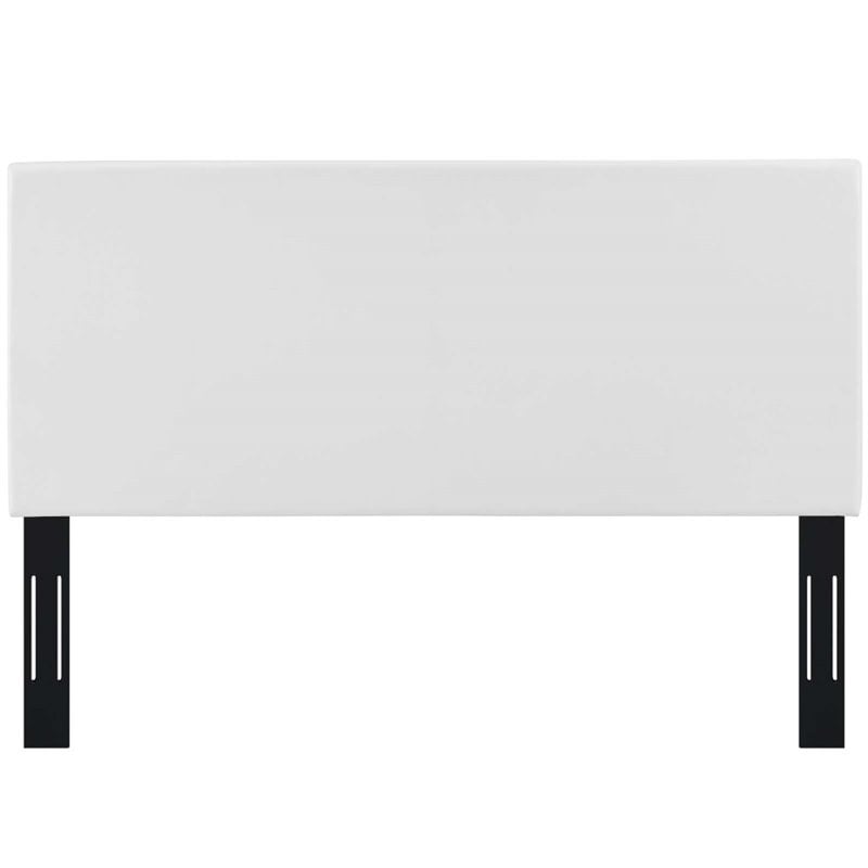 Modway Taylor King and California King Faux Leather Headboard in White