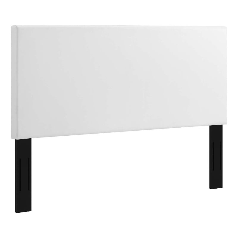 Modway Taylor King and California King Faux Leather Headboard in White