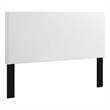 Modway Taylor King and California King Faux Leather Headboard in White