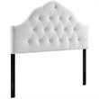 Modway Sovereign Queen Diamond Tufted Performance Velvet Headboard in White