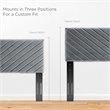 Modway Alyson Angular Channel Tufted Velvet Full/Queen Headboard in Charcoal