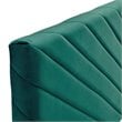 Modway Alyson Angular Channel Tufted Velvet Full/Queen Headboard in Teal Blue