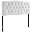 Modway Annabel Full Diamond Tufted Performance Velvet Headboard in White