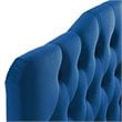 Modway Annabel Queen Diamond Tufted Performance Velvet Headboard in Navy