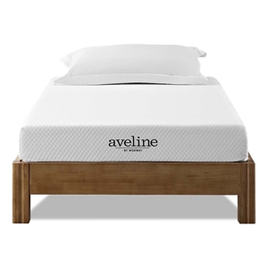 Modway Aveline 6&quot Modern Style Memory Foam Narrow Twin Mattress in White