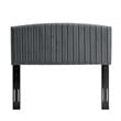 Modway Rebecca Modern Performance Velvet Twin Headboard in Charcoal