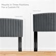 Modway Rebecca Modern Performance Velvet Twin Headboard in Charcoal
