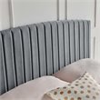 Modway Rebecca Modern Performance Velvet Twin Headboard in Charcoal