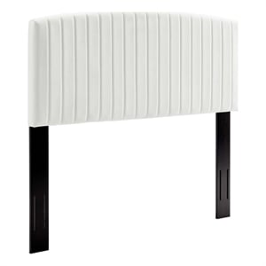 Modway Rebecca Modern Performance Velvet Twin Headboard in White
