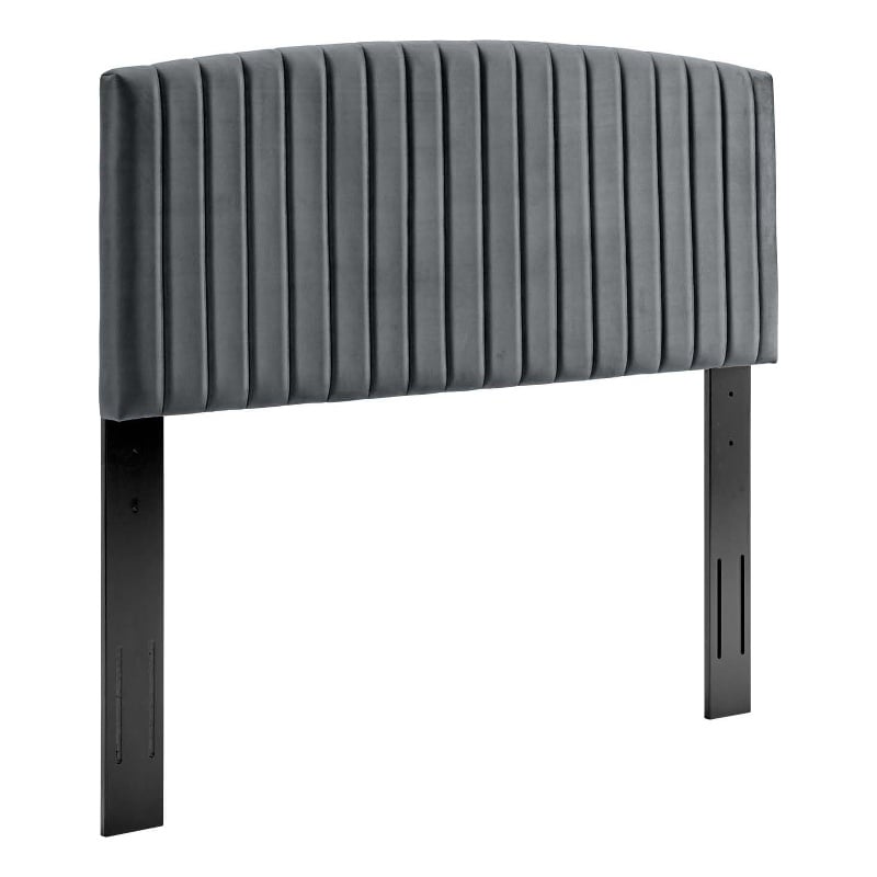 Modway Rebecca Modern Performance Velvet Full/Queen Headboard in Charcoal
