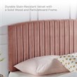 Modway Rebecca Modern Performance Velvet Full/Queen Headboard in Dusty Rose