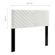 Modway Alyson Angular Velvet King/California King Headboard in White