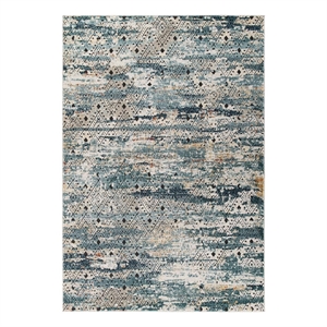 Modway Tribute 63x90.5&quot Polyester Eisley Diamond Lattice Area Rug in Multi-Color