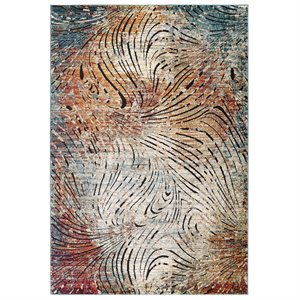 modway tribute ember contemporary modern vintage mosaic area rug