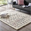 Modway Skadi Polypropylene Rainbow Diamond Shag Area Rug in Multi-Color