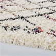 Modway Skadi Polypropylene Rainbow Diamond Shag Area Rug in Multi-Color