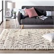 Modway Skadi Polypropylene Rainbow Diamond Shag Area Rug in Multi-Color