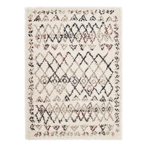 Modway Skadi Polypropylene Rainbow Diamond Shag Area Rug in Multi-Color