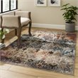 Modway Success Tahira Vintage Floral Moroccan Trellis Area Rug in Multi-Color