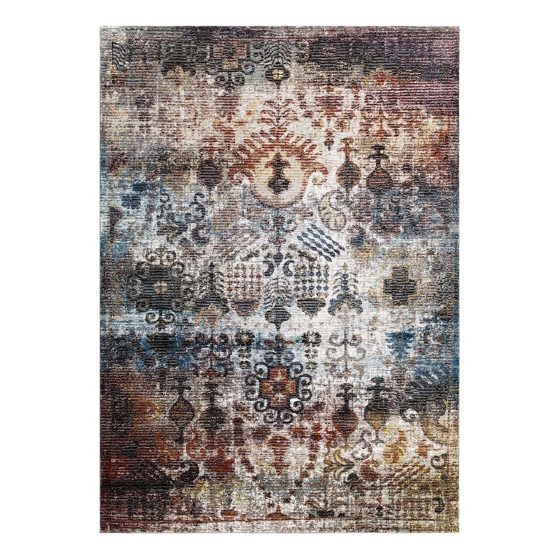 Modway Success Tahira Vintage Floral Moroccan Trellis Area Rug in Multi-Color