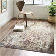 Modway Success Kaede Vintage Floral Moroccan Trellis Area Rug in Multi-Color
