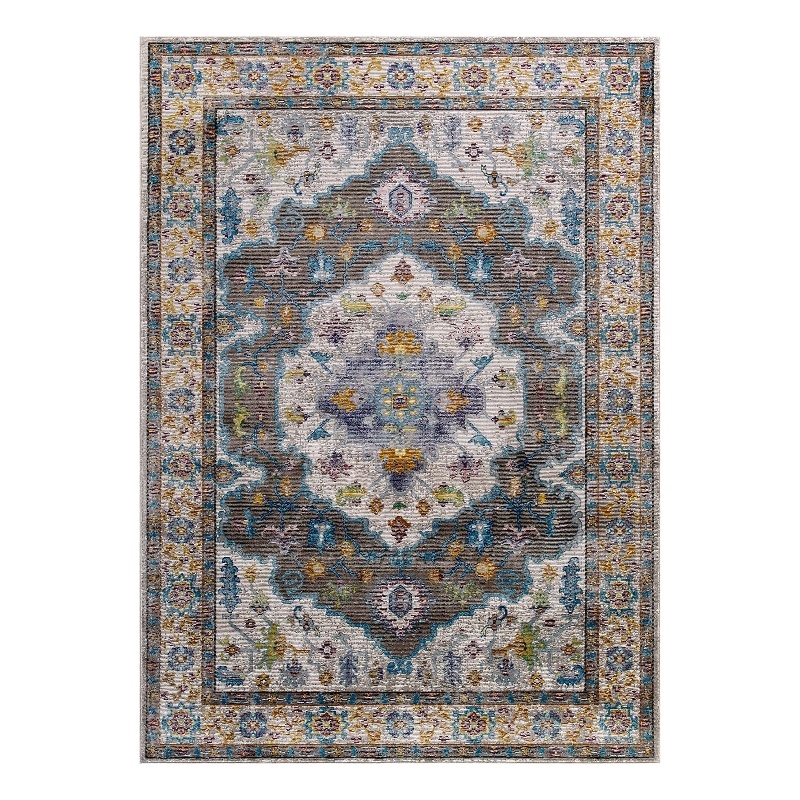 Modway Success Anisah Floral Medallion Rug in Multi-Color
