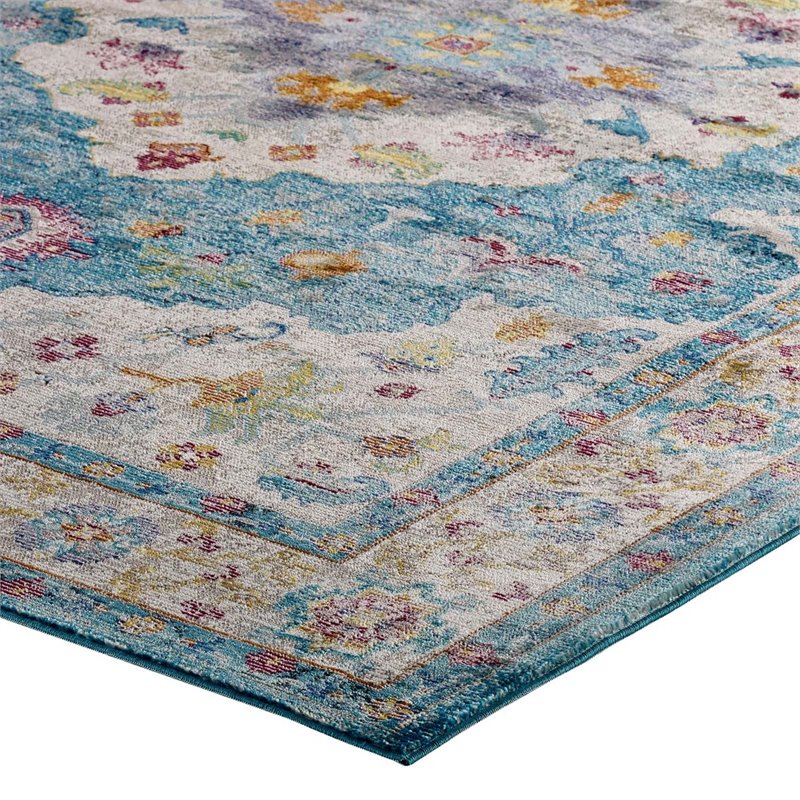 Modway Success Anisah Floral Medallion Rug in Multi-Color