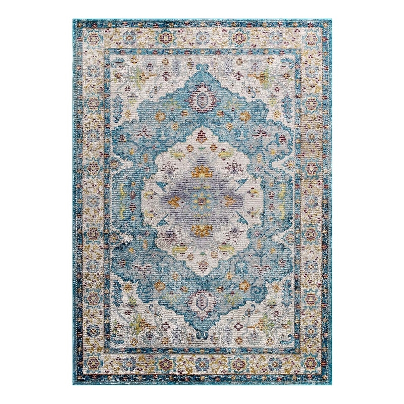 Modway Success Anisah Floral Medallion Rug in Multi-Color