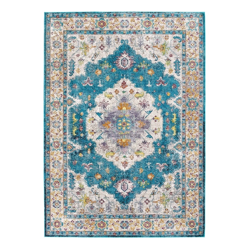 Modway Success Anisah Floral Medallion Rug in Multi-Color