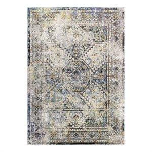 Modway Success 94.5x122&quot Jacinda Floral Medallion Area Rug - Multi-Color
