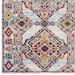 Modway Entourage Khalida Floral Lattice Area Rug in Ivory/Blue/Orange/Yellow/Red