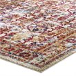 Modway Entourage Jessa Floral Lattice Area Rug in Ivory/Blue/Orange/Yellow/Red
