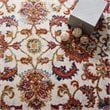 Modway Entourage Azami Floral Lattice Area Rug in Ivory/Blue/Orange/Yellow/Red