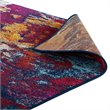 Modway Entourage Foliage Polypropylene Area Rug in Blue/Orange/Yellow/Red