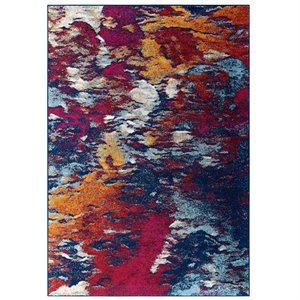 modway entourage foliage contemporary modern abstract area rug