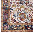 Modway Entourage Samira Vintage Floral Medallion Area Rug in Multi-Color