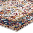 Modway Entourage Samira Vintage Floral Medallion Area Rug in Multi-Color
