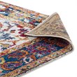 Modway Entourage Samira Vintage Floral Medallion Area Rug in Multi-Color